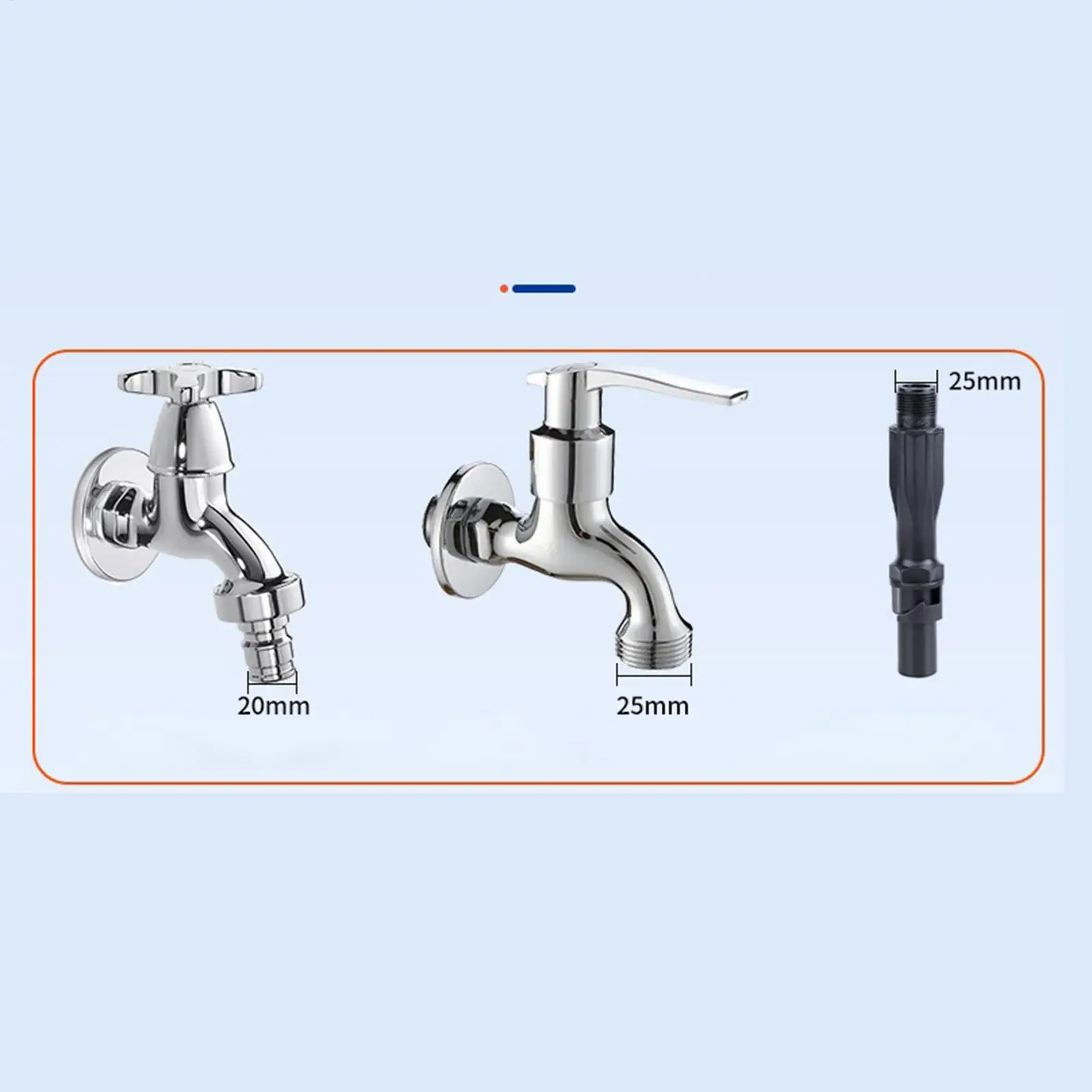 Water Hose Adapter Connector 360 Degree Rotatable Coupler Garden Hose Connectors And Fittings For Faucet Spigot Outdoor Sink RV