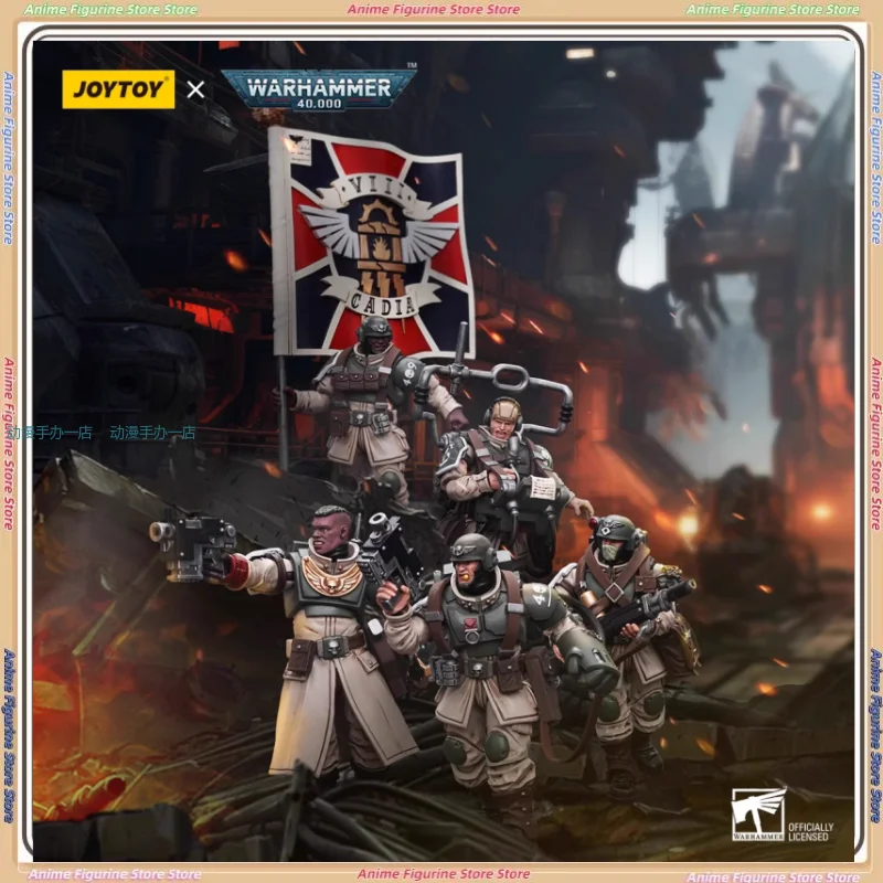 

JOYTOY Dark Sources Warhammer 40K Starship Troopers Cartier Command Group Five 1:18 Movable Soldier Models