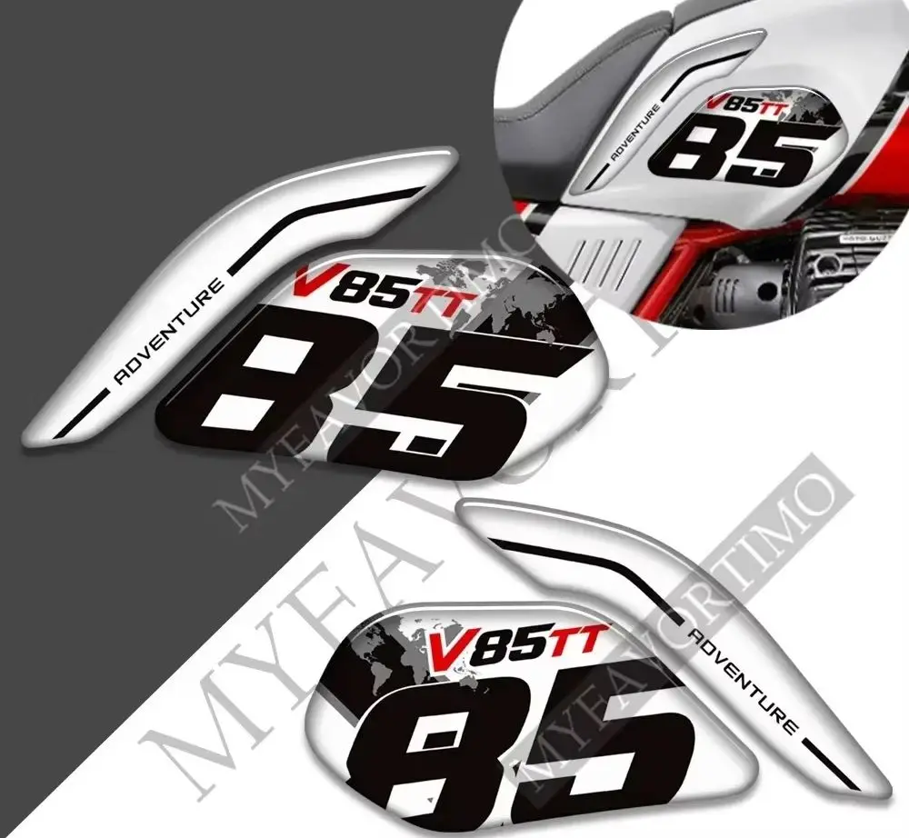 

Tank Pad Gas Fuel Oil Wind Deflector Trunk Protection stickers Decals Luggage Cases Emblem Logo for Moto Guzzi V85tt V85 Tt