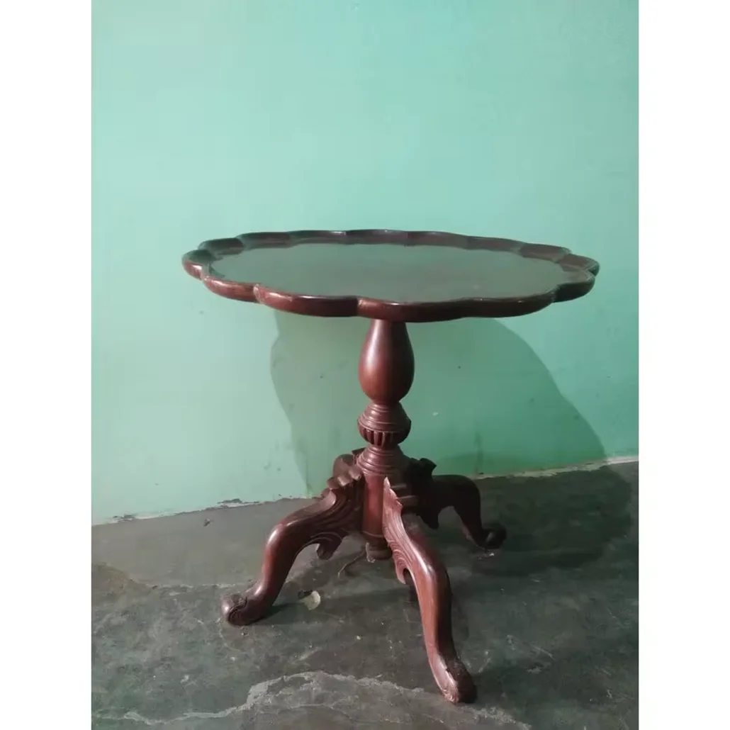 Best Grade Coffee Table with Solid Wooden Made Polished Round Shaped Coffee Table For Living Room Uses By Exporters