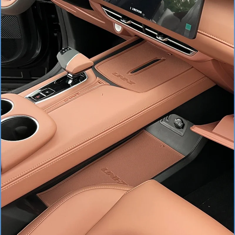 Car Door Slot Mat Storage Box Interior Dust Pad for Changan UNI-Z Modified Anti-skid Protective Mat Anti-noise Accessories Tools