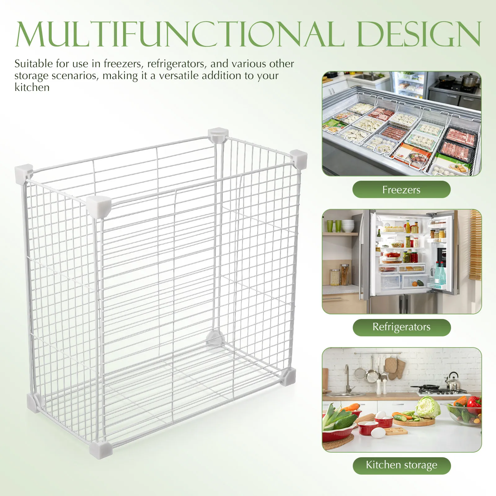 Wire Freezer Organizer Bins an - đánh giá và giá Stackable Pantry Bin