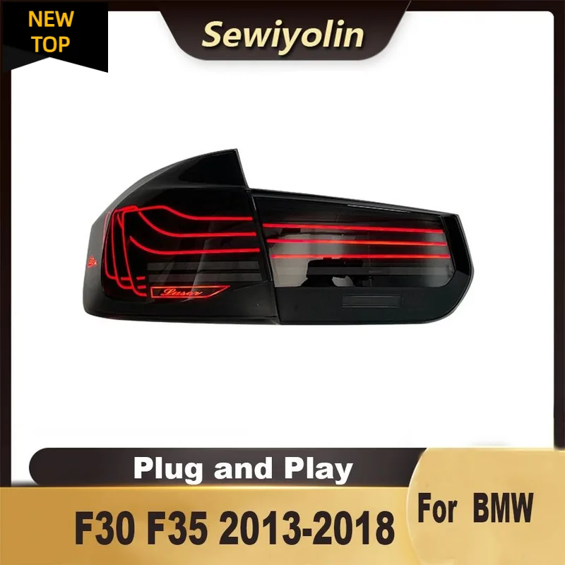 

Автомобильные аксессуары для BMW 3 серии F30 F35 CSL 2013-2018, светодиодные задние фары, последовательное подключение и воспроизведение сигнала поворота, 12 В DRL, автомобильный