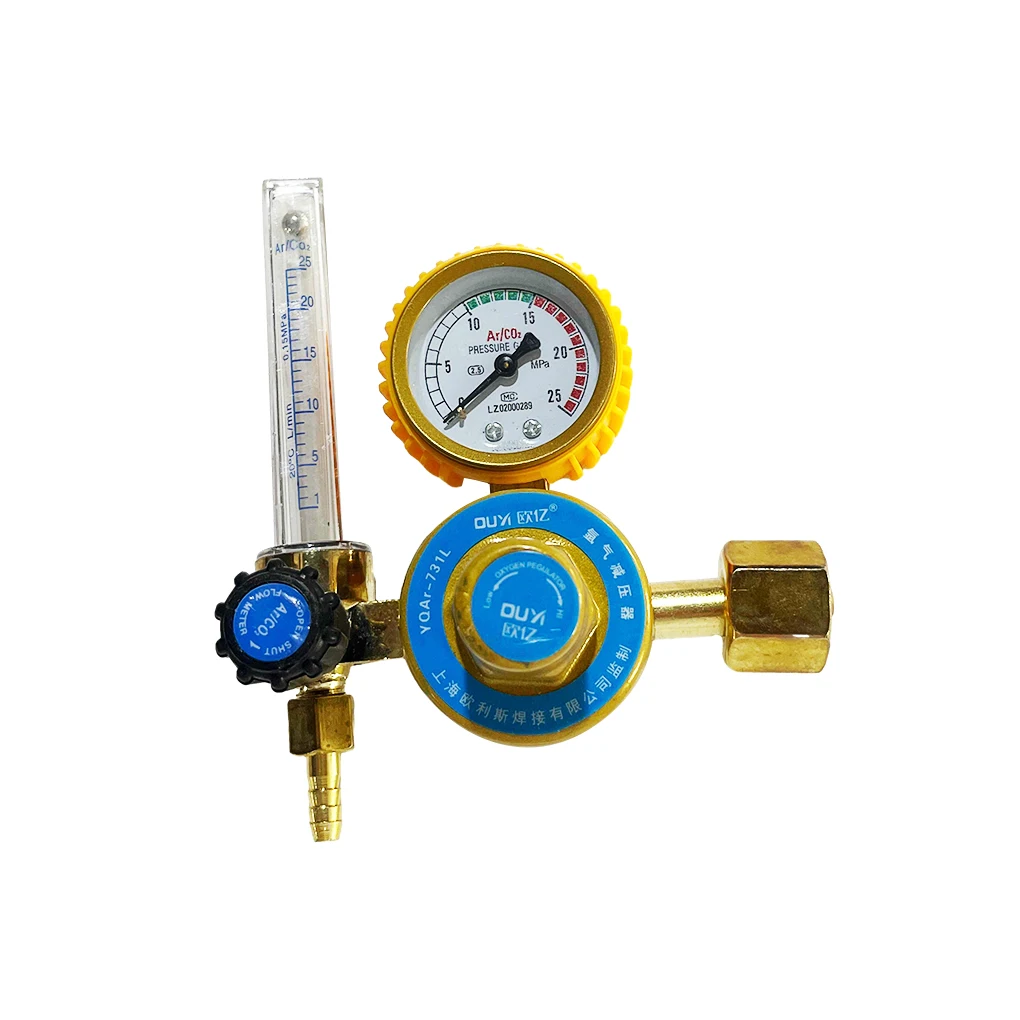 Compact Argon Gas Flowmeter Regulator For Easy And Accurate Gas Control Shock-Proof Pressure Reducer single