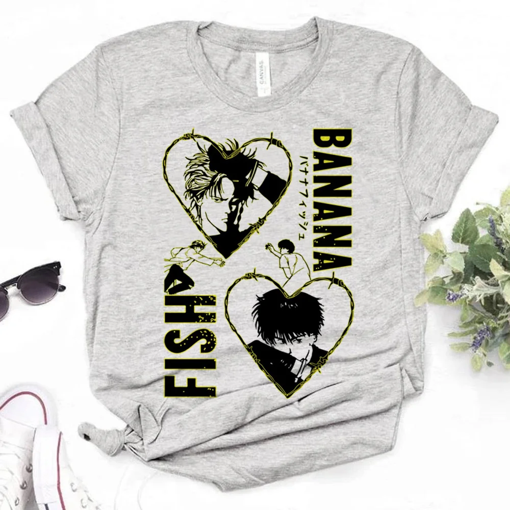 Banana Fish t-shirt donna anime t shirt girl 2000s anime comic abbigliamento