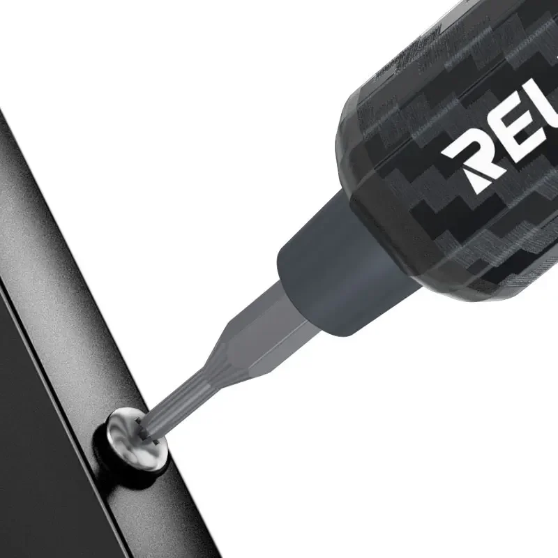 RELIFE E1 Set di cacciaviti elettrici a coppia in fibra di carbonio con 12 punte adatti per strumenti di riparazione per lo smontaggio delle viti del telefono cellulare