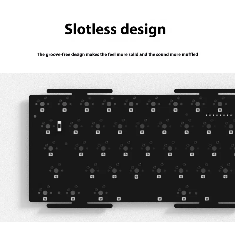 Weikav NUT65 PCB Keyboard Kit 1.6MM PCBA Non Slotted RGB Gaming Office Mechanical Keyboard Accessories Cotton Free Dedicated