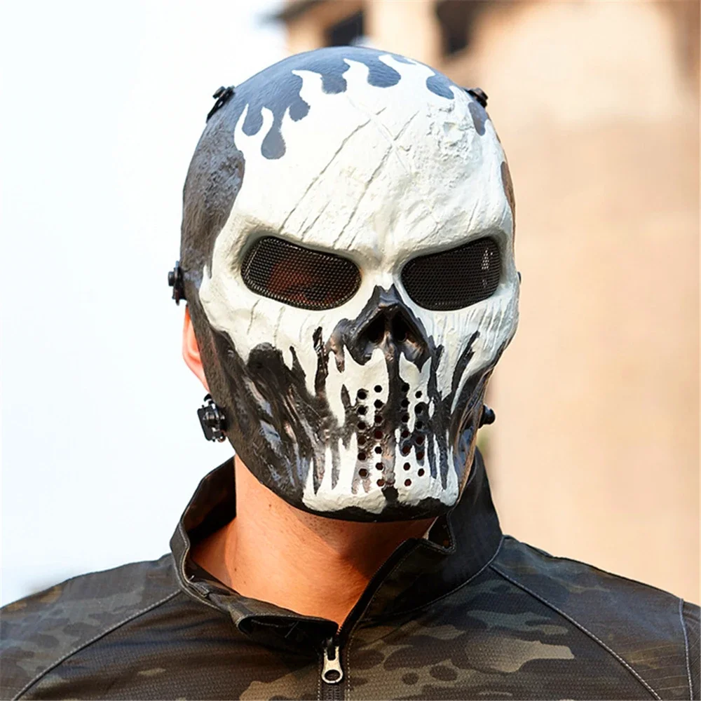 Halloween Chief Skull Mask CS Equipment Tactical Masks Riding Full Face Army Outdoor Combat Party Decorations Christmas Present