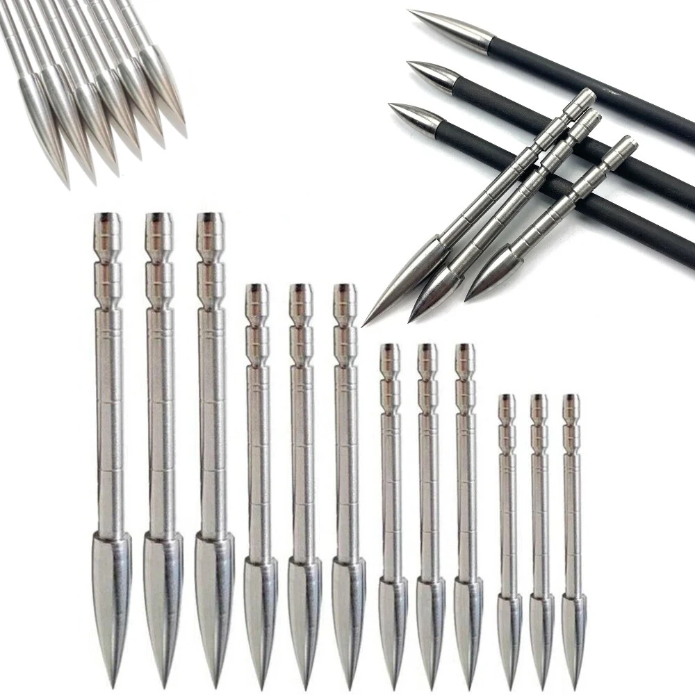 

12 шт., наконечники для стрельбы из лука, 120/150 г, ID 4,2 мм, наконечники для стрел, наконечники для стрельбы из лука, охота