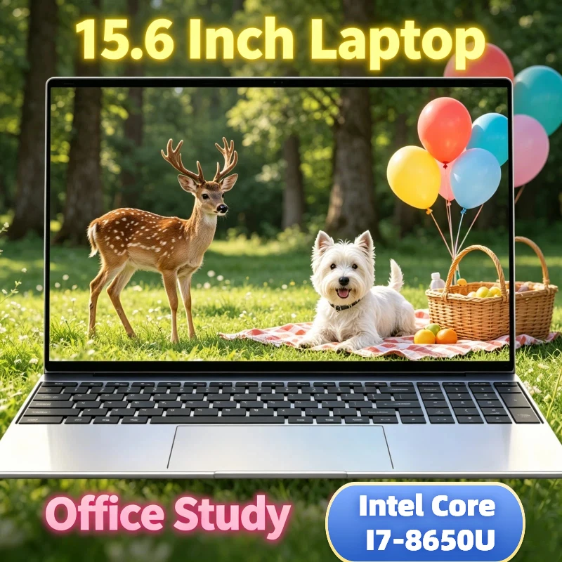 

Office & Study Intel Core I7-8650U 2026 High-Speed Ultra Slim Portable 15.6" Laptop 32GB RAM 2TB M.2 SSD Windows 11 Pro