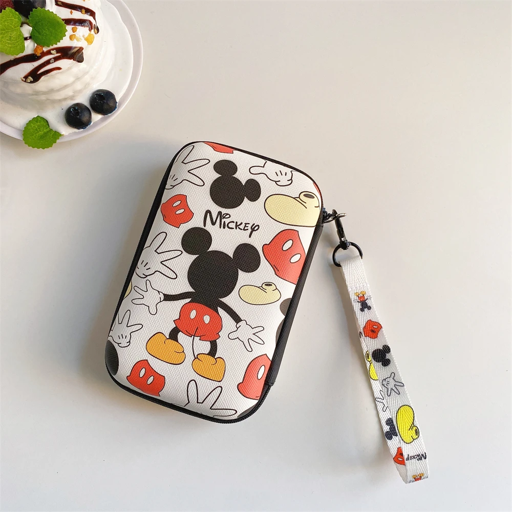 10*16.2cm Headphone Data Cable Storage Bag For Charger Power Bank Box Zipper Pocket Pouch Mickey Pochacco Sanrio Kuromi Kitty