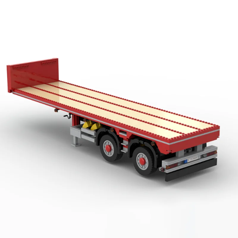 Engineering Vehicle Model Moc Building Bricks Modular Trailer (For Truck) Technology Blocks Christmas DIY Toy Construction Gifts