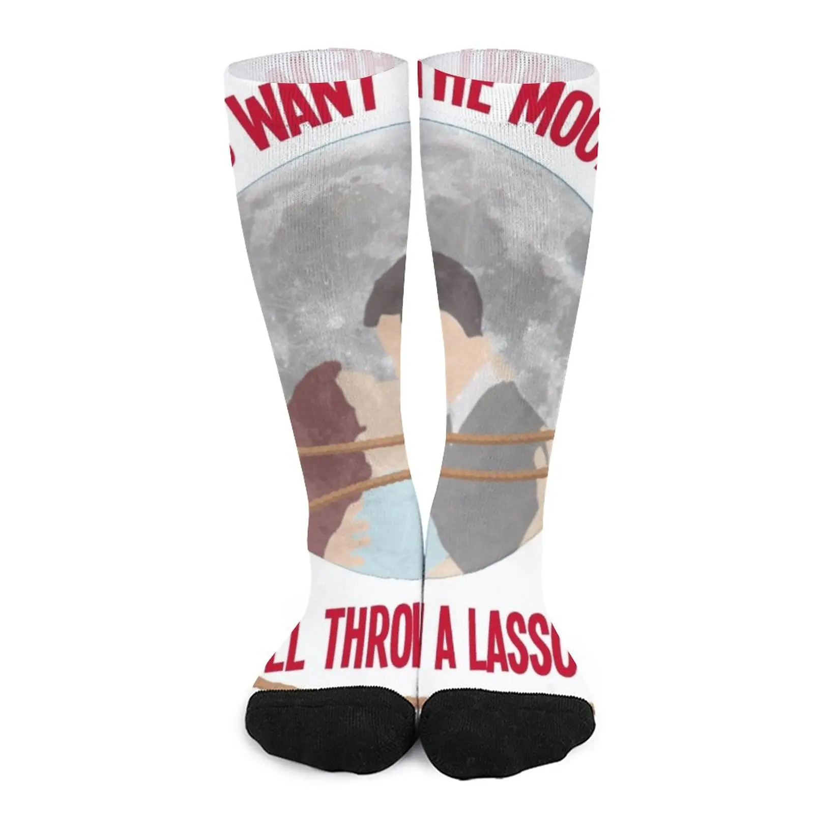 

It's a Wonderful Life (Christmas Gift) - You want the moon Socks funny socks for men Antiskid soccer socks