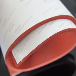 1/2/3/4/5mm Adhesive Silione Foam Rubber Sheet 250*250mm Closed Cell Silicon Sponge Sheet High Temps Resist Red Mat