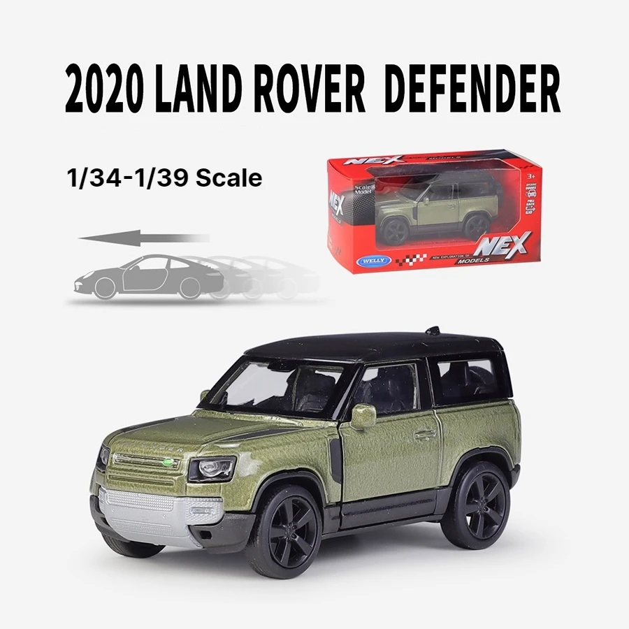 1/36 Land Rover Defender Range Rover Sport Toy Car Model For Children Welly Diecast Metal Miniature Collection Gift For Boys Kid