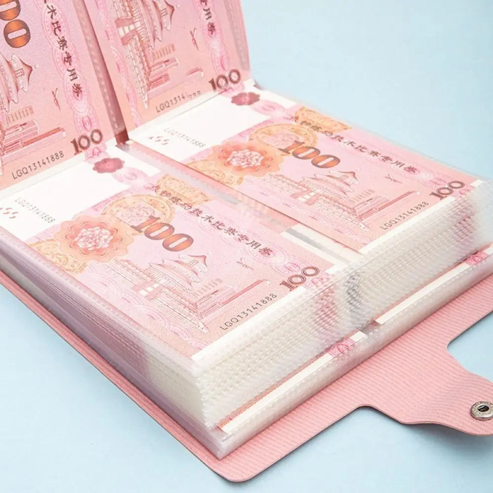 Ahorre dinero 200 sobres desafío de ahorro de dinero carpeta de ahorro de PU de gran capacidad libro de desafíos de ahorro portátil reutilizable