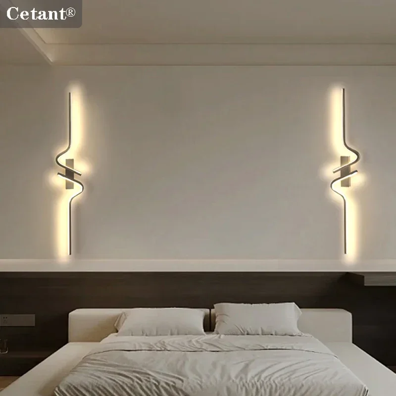 

Modern LED Wall Lamp 60/80/100cm Left And Right Models Long Strip Light Bedroom Living Room Corridor Lighting Home Lights Lustre