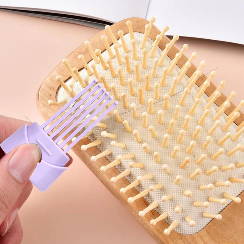 Plastik Mini Tarak Temizleyici Gömülü Saç Fırçası Saç Çıkarıcı Ev Kolu Temizleme Fırçaları Temizleyiciler Güzellik Araçları Aksesuarları