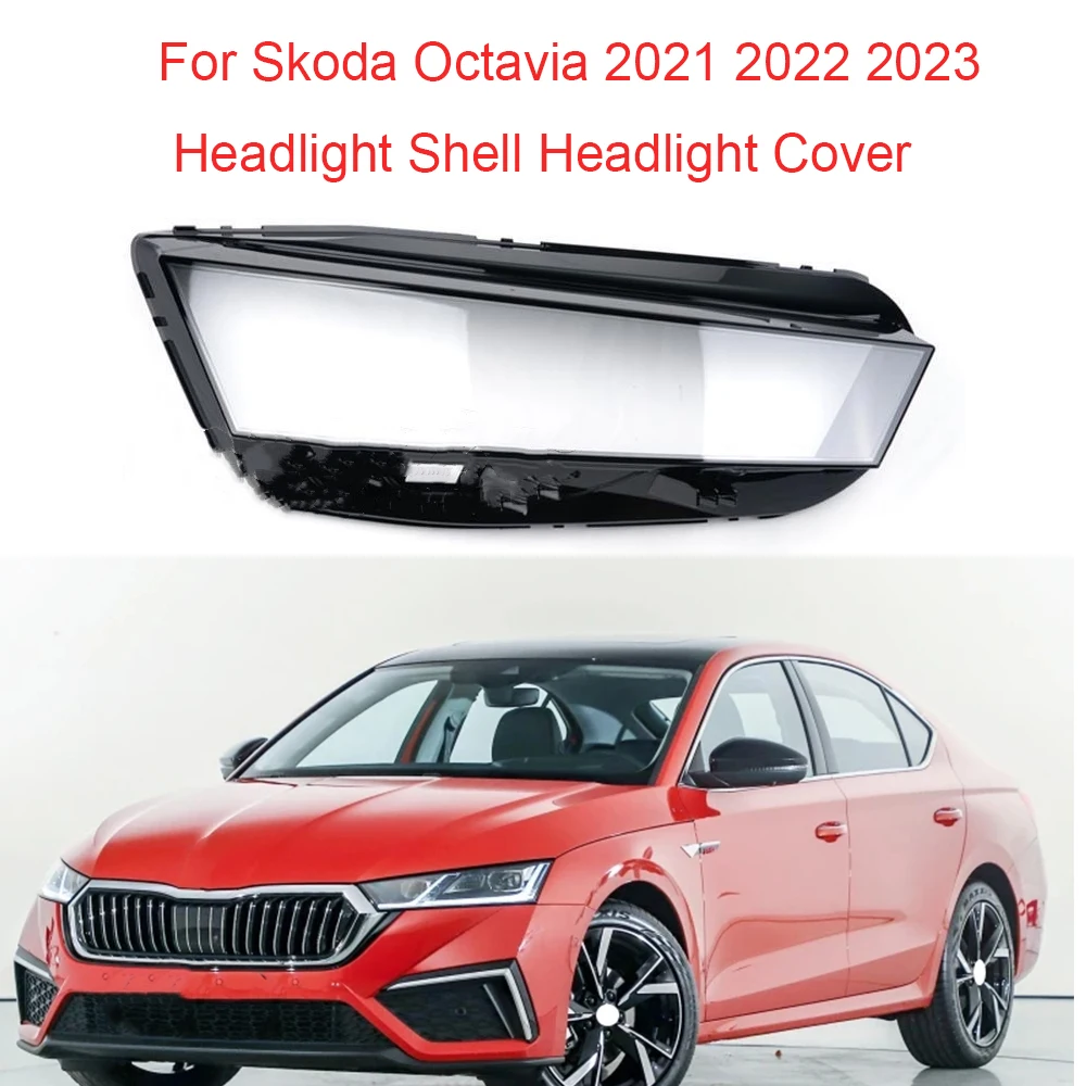 

For Skoda Octavia 2021 2022 2023 Car Headlight Shell Headlight Cover Headlamp Lens Headlight Glass Auto Shell Cover