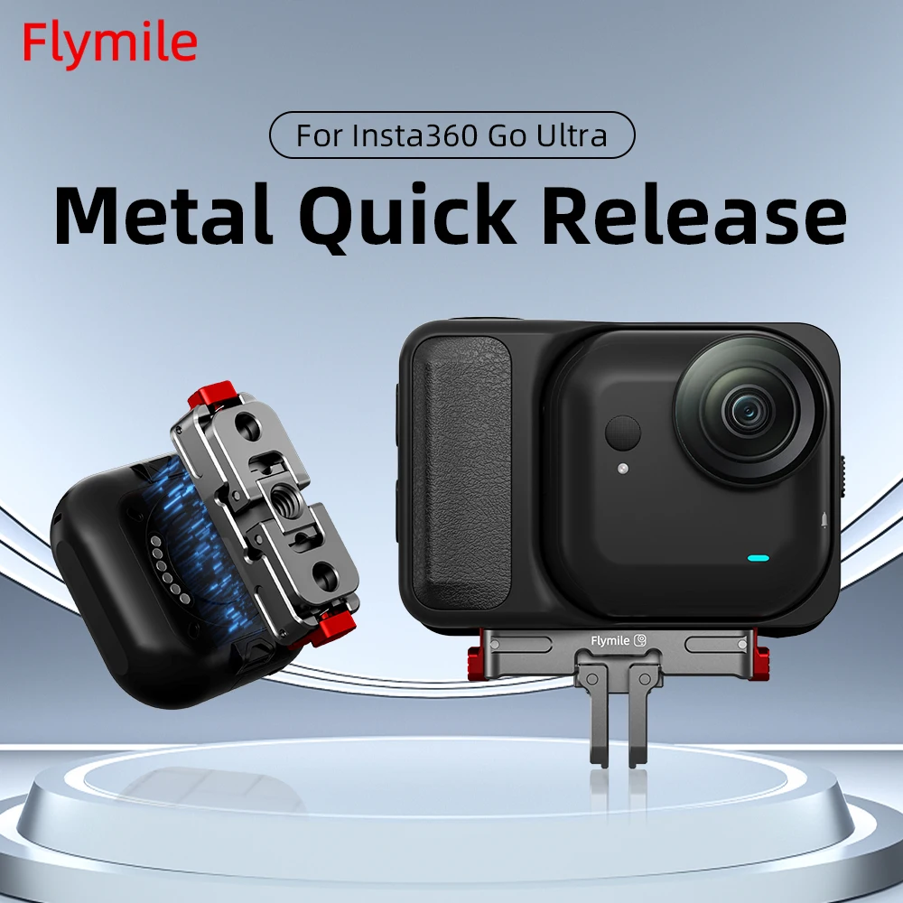 Magnetische Quick Release Basis Adapter Für Insta360 Go Ultra Kamera Aluminium Verlängerung Mount Adapter Halter Halterung Kamera Zugriffs