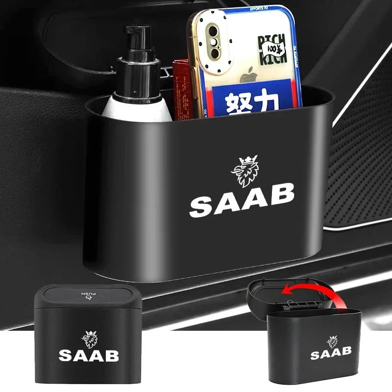 Автомобильный портативный подвесной мини-мусор для SAAB 9-3 9-5 93 9-7 600 99 9-X 97X Turbo X Monster 9-2X GT750 92, автомобильные аксессуары, Декор