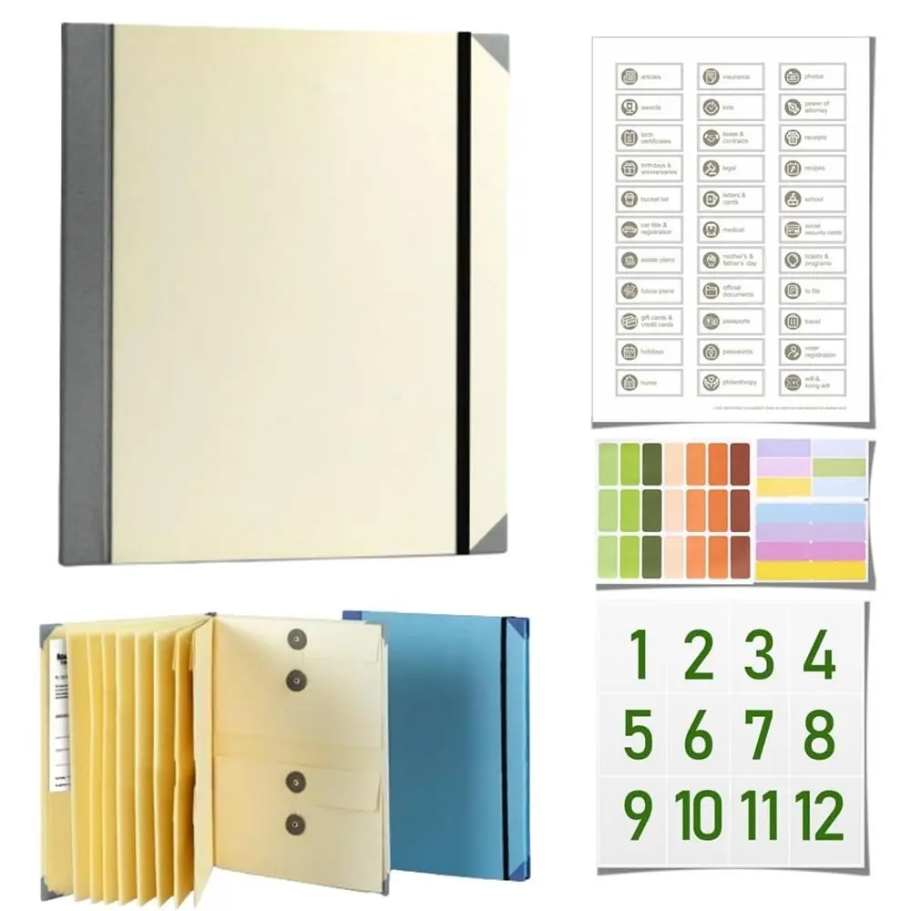 Loose Leaf Binder In Case I Go Missing Binder Quick and Easy Storage Labels Important Document Organizer Reusable