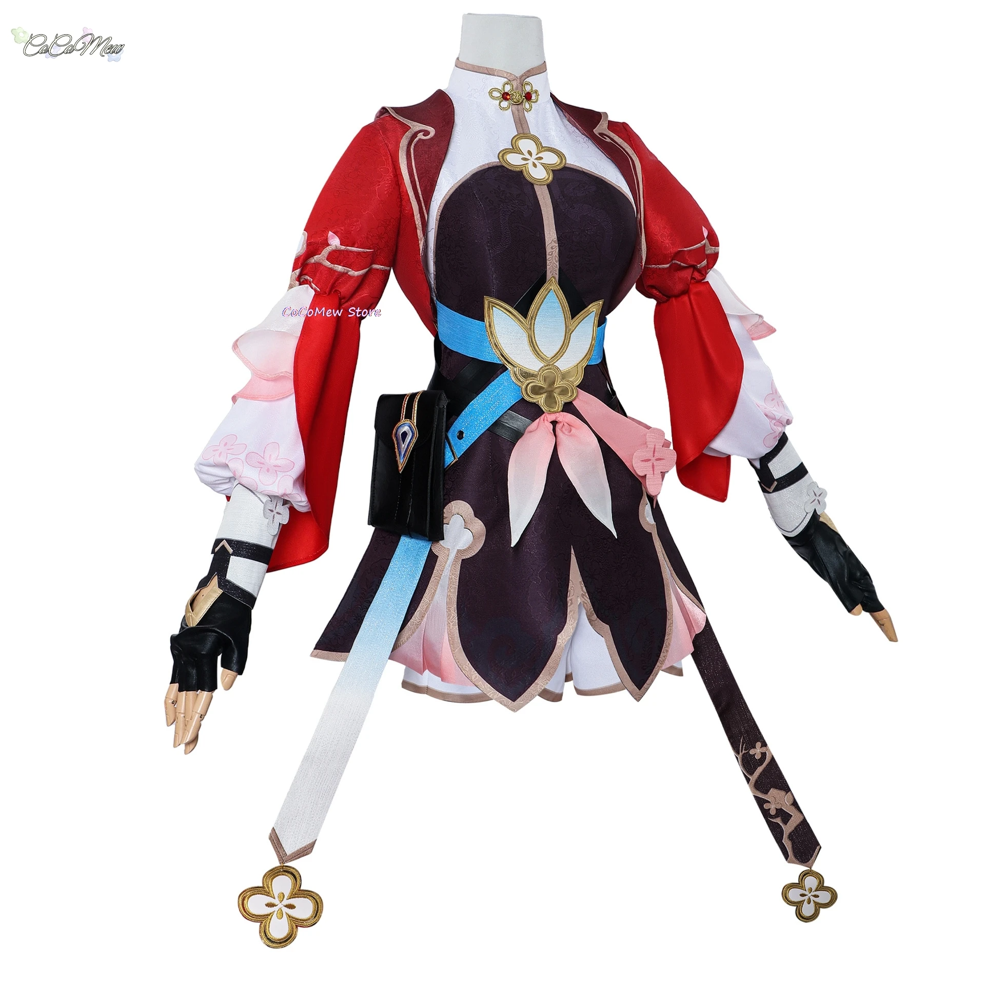 Honkai Star Rail March 7th New Skin Xian Zhou March 7th Cosplay Dress Outfit uniforme, conjunto completo, peluca, zapatos, accesorios para mujer
