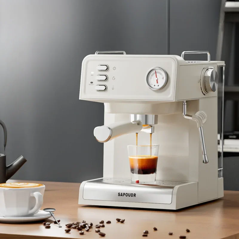 ماكينة اسبريسو احترافية منزلية 20 بار، ماكينة قهوة بخلاص درجة حرارة ثابتة، ماكينة قهوة بالحليب والبخار، كابتشينو