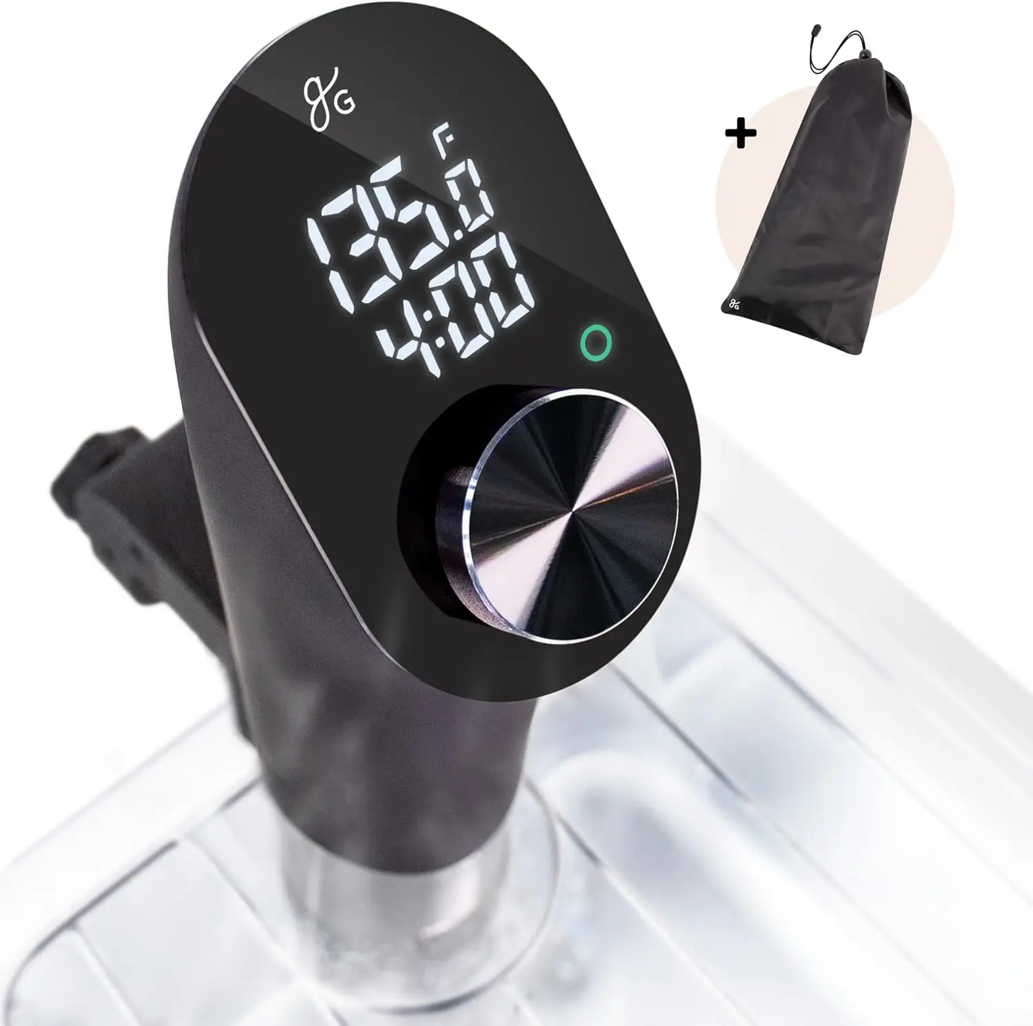 آلة Sous Vide - طباخ دقيق، محرك غاطس، محرك بدون فرش، 1100 واط (أسود أونيكس)