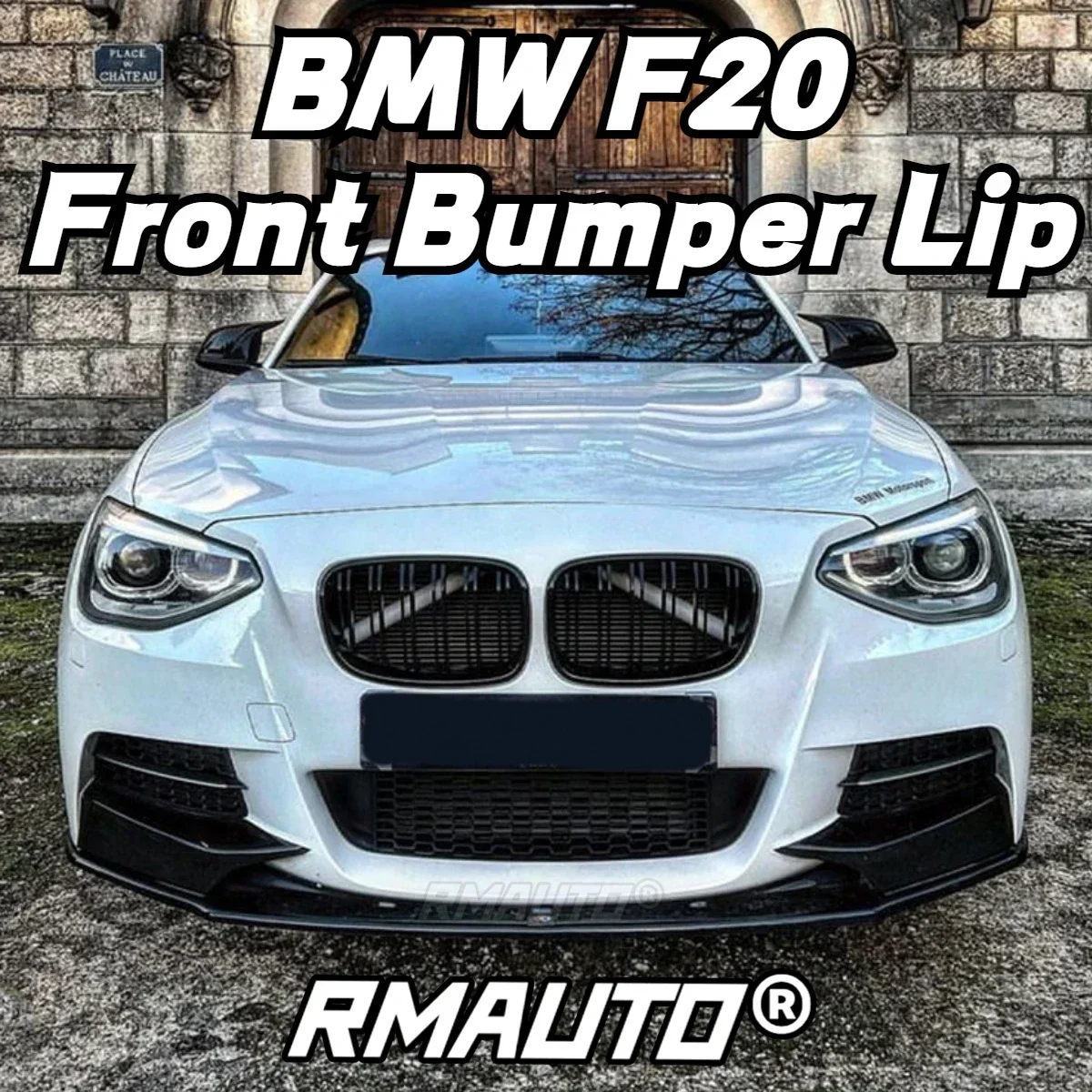 For BMW 1 Series F20 F21 M Sport 2012-2014 Front Bumper Lip Spoiler Splitter Cover Trim Carbon Fiber Car Accessories Body Kit