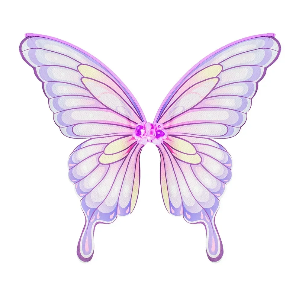 Giorno di Pasqua Bambini Adulti Ali di farfalla colorate Elfo Fiore Fata Principessa Danza Festa Spettacolo teatrale Accessorio per Halloween Cos