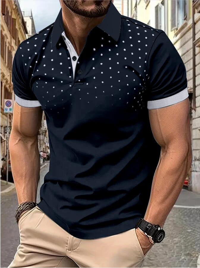 Navy blue with white