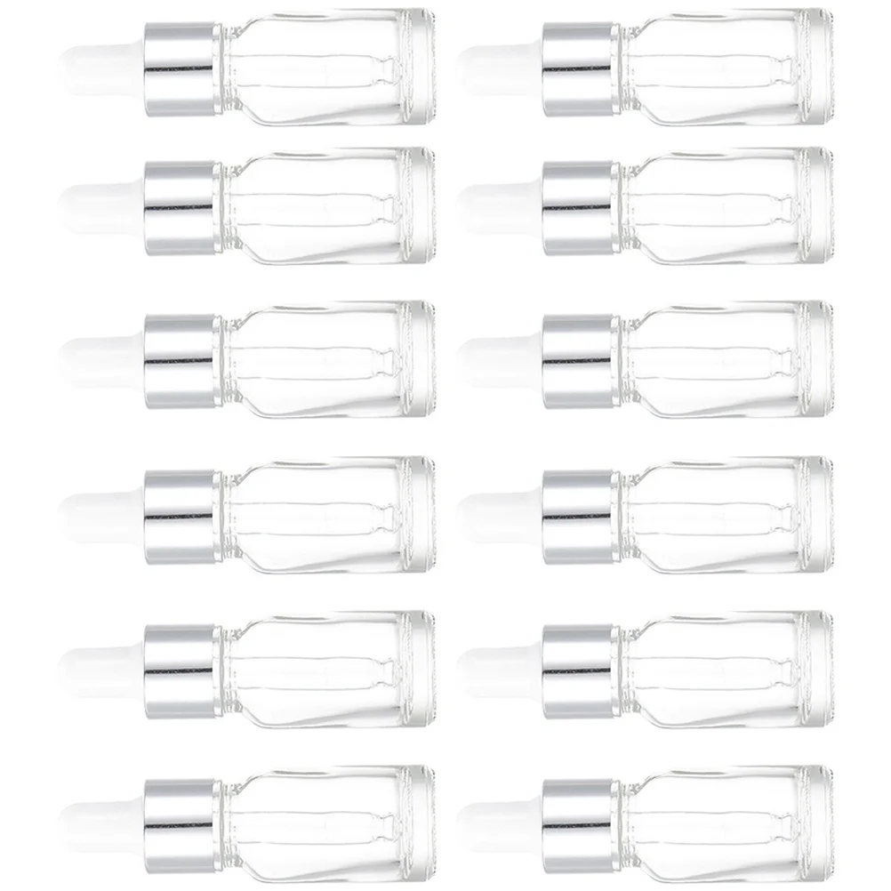 

12Pcs Essential Oil Dropper Bottles Glass Small Transparent Leakproof Refillable Portable Bottles for Perfume Aromatherapy