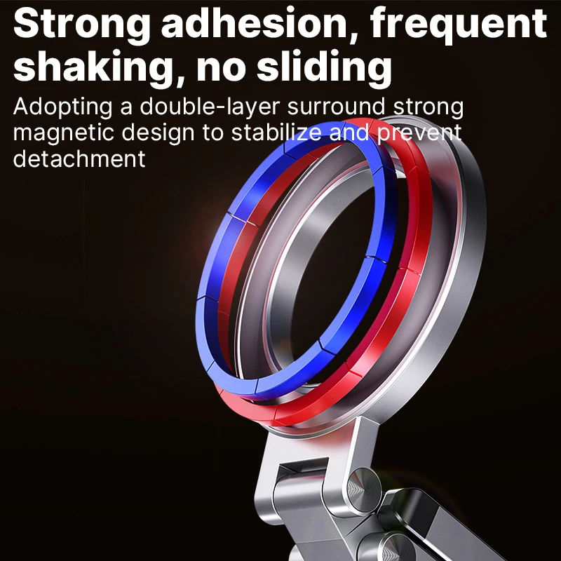 맥세이프 비행기용 휴대폰 홀더 360도 회전 휴대폰 스탠드 접이식 삼각대 여행용 휴대폰 스탠드 아이폰 16 15 14 13용