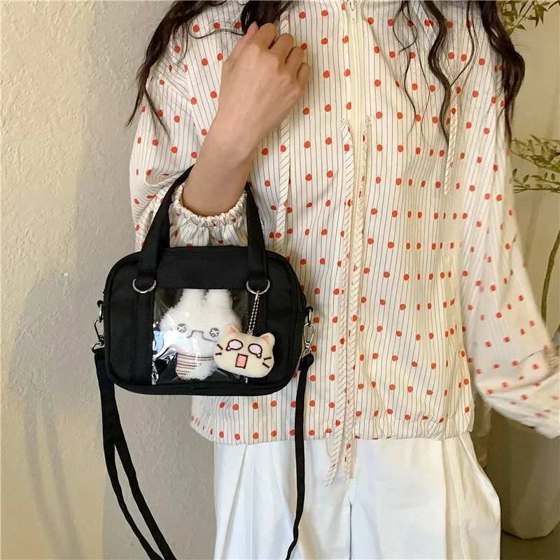 Beautiful and Sweet Ulzzang Ita Bag for Women New Fashion JK Uniform Portable Shoulder Bag Japanese Girl Y2K Crossbody Bag