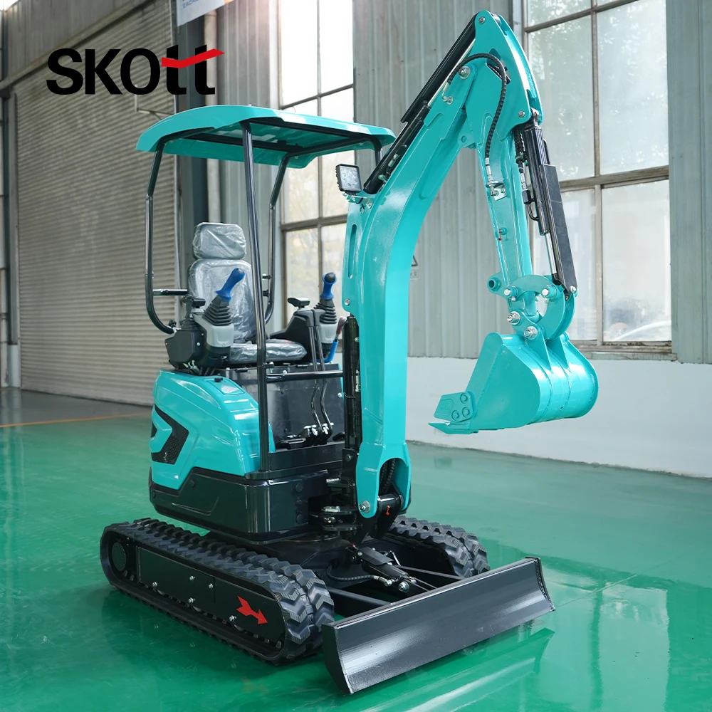 Mini Excavator Hydraulic Crawler Small Digger Machine CE EPA Certified Micro Excavator for Farm Garden Construction Digging Land