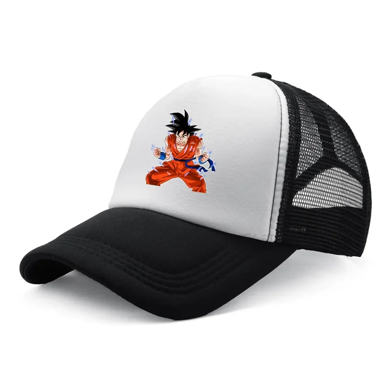 Children's Cartoon Anime Dragon Ball Peripheral Baseball Cap Print Kids Duck Tongue Cap Male and Female Sunshade Hat Best Gift