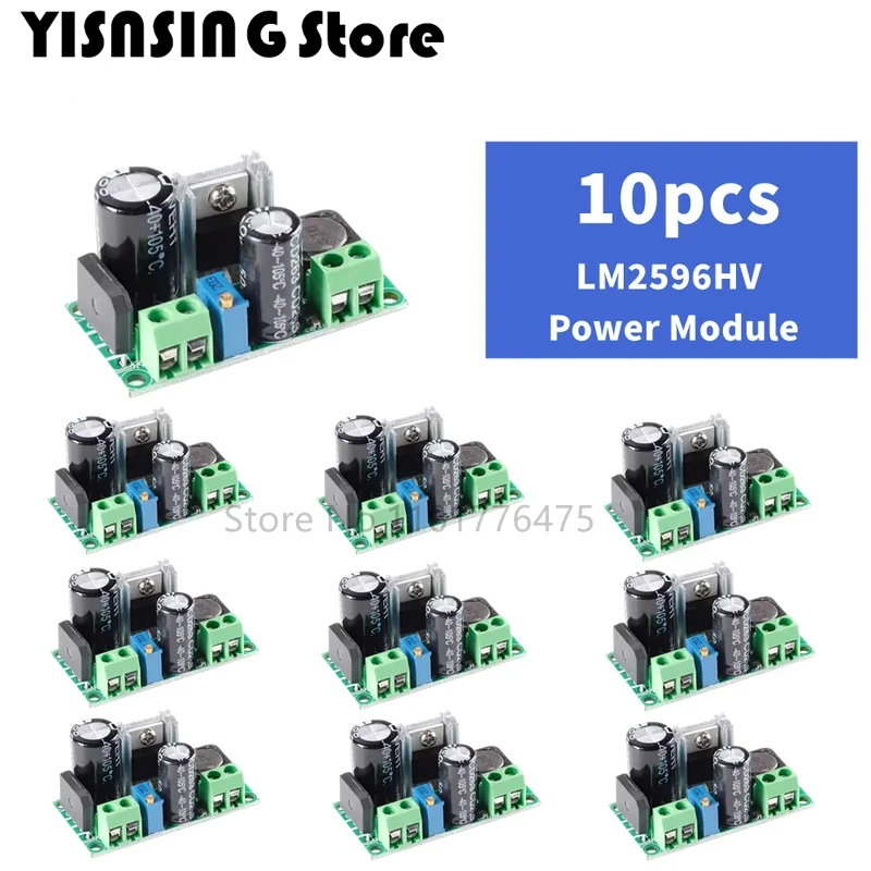 AC/DC to DC Buck Step Down Converter Module LM2596HV 3v 3.3V 5V 6V 9V 12V 15V 24V DC 5V-50V Adjustable Step-Down 3A Power Supply