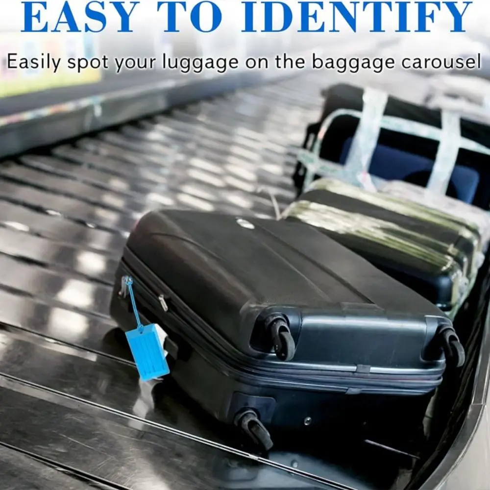 Transparent Visible Suitcase PVC Luggage Tag Anti-lost ID Card Cover Suitcase Boarding Pass Identity Card Name Tag Multifunction