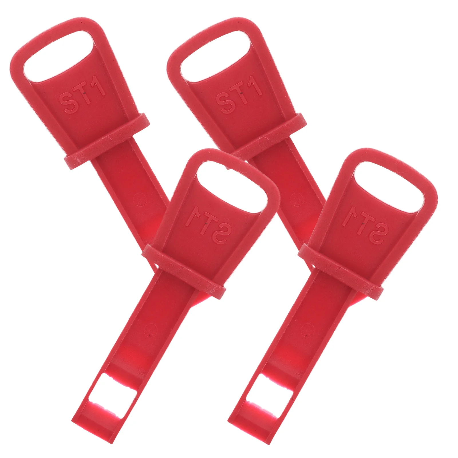 4 Pcs Switches Snow Blower Key Device Snowblowers Replacement Ignition Keys Small Thrower Red Reusable Compact