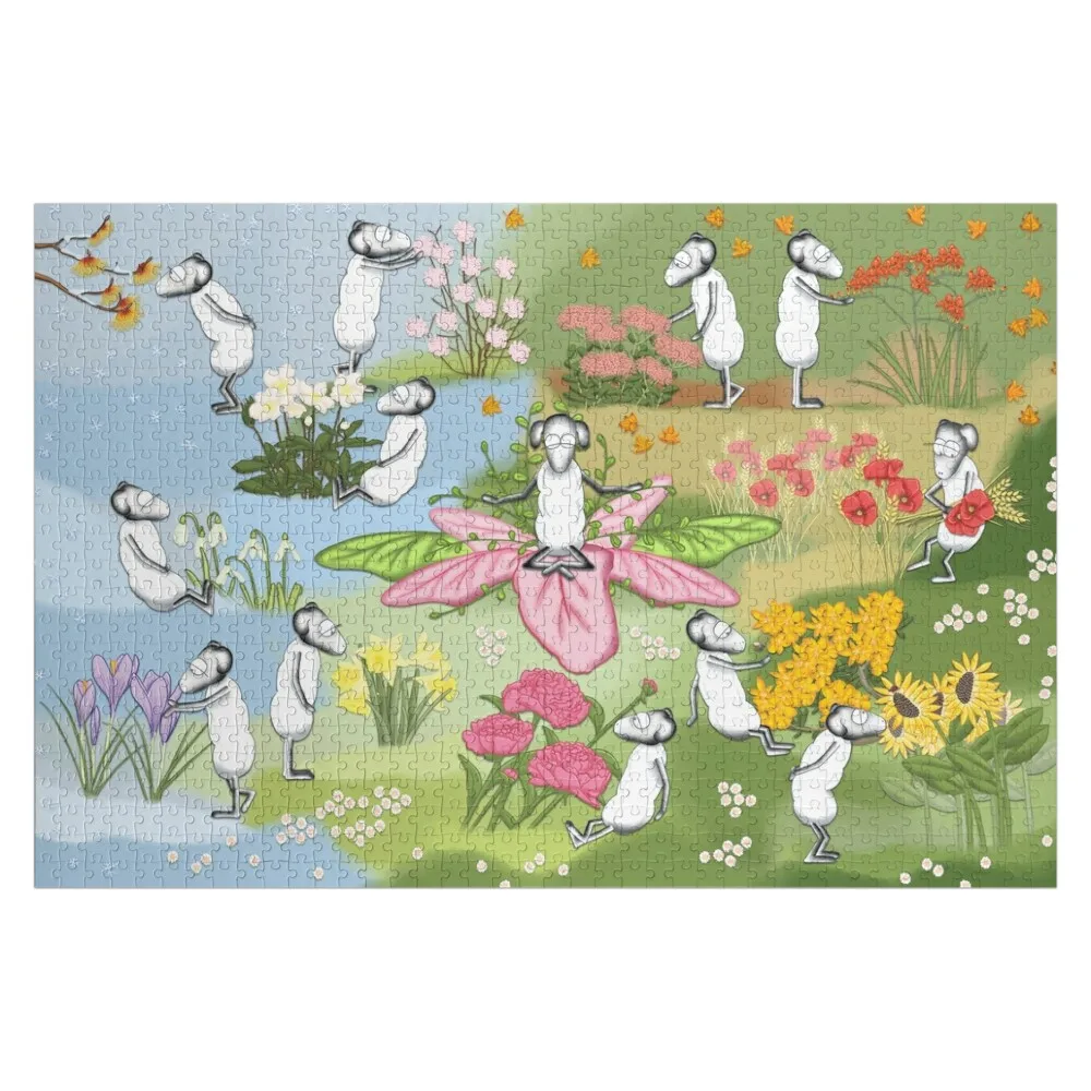 

Isabella Sheep's Garden Jigsaw Puzzle Toys For Children Personalized Custom Gifts Wood Animals Puzzle