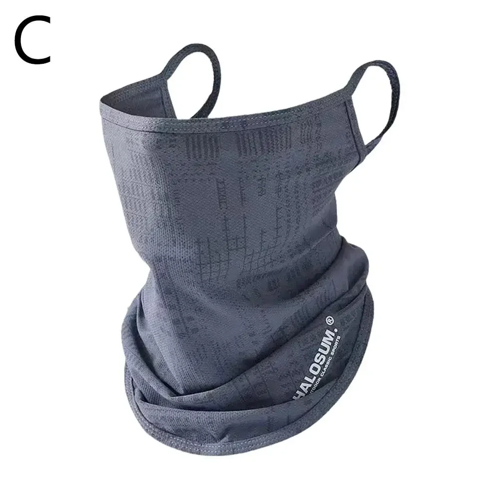 

Ледяной шелк, походная маска для лица, рыбалка, велоспорт, бандана, сетчатая полумаска, гетры для ушей, крутой шарф-труба, быстросохнущая маска для лица