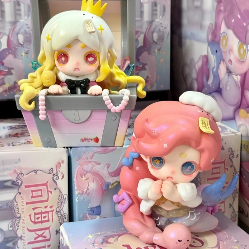 ﻿ Authentic Spot Ghost Keeno Third-Generation Wishing To The Sea Breeze Summer Blind Box Trendy Toy Cute Figurine Desktop Gift