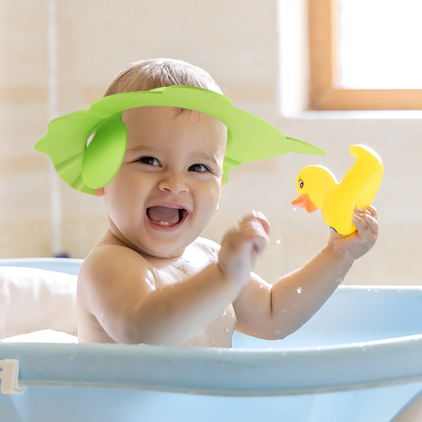 Toddler Hat Baby Bathing Cap Children\'s Shampoo Infant Shower Washing