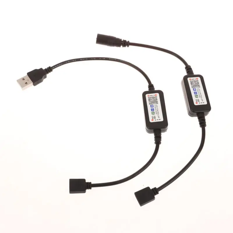 1 Set RGB Colorful LED Light Strip Connector For APP Control DC USB 5V-24V Music Colorful Tape Light Mini Bluetooth Controller