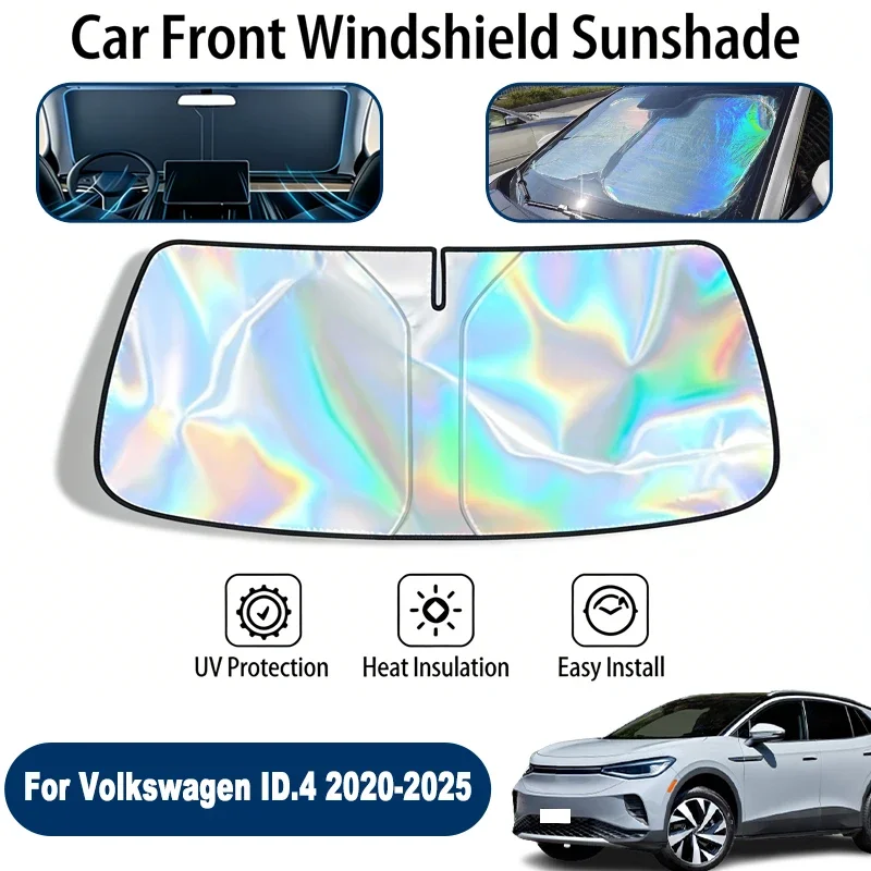 

Car Windshield Sun Shade UV Reflective Sun Visor Protection Cover For Volkswagen ID.4 2020-2025