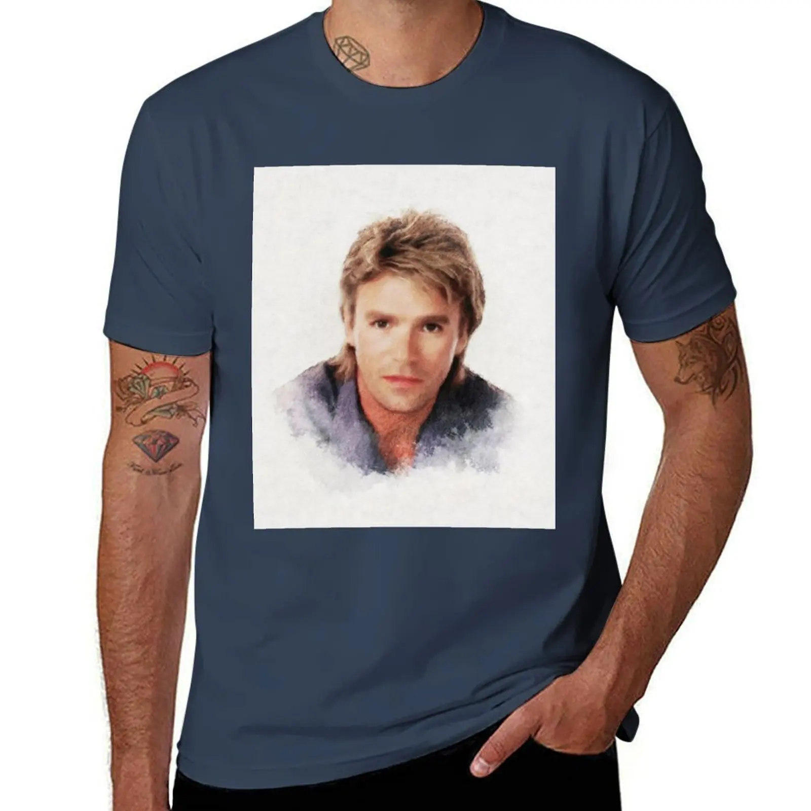 

Richard Dean Anderson, Actor T-Shirt Streetwear Print Tee Shirt