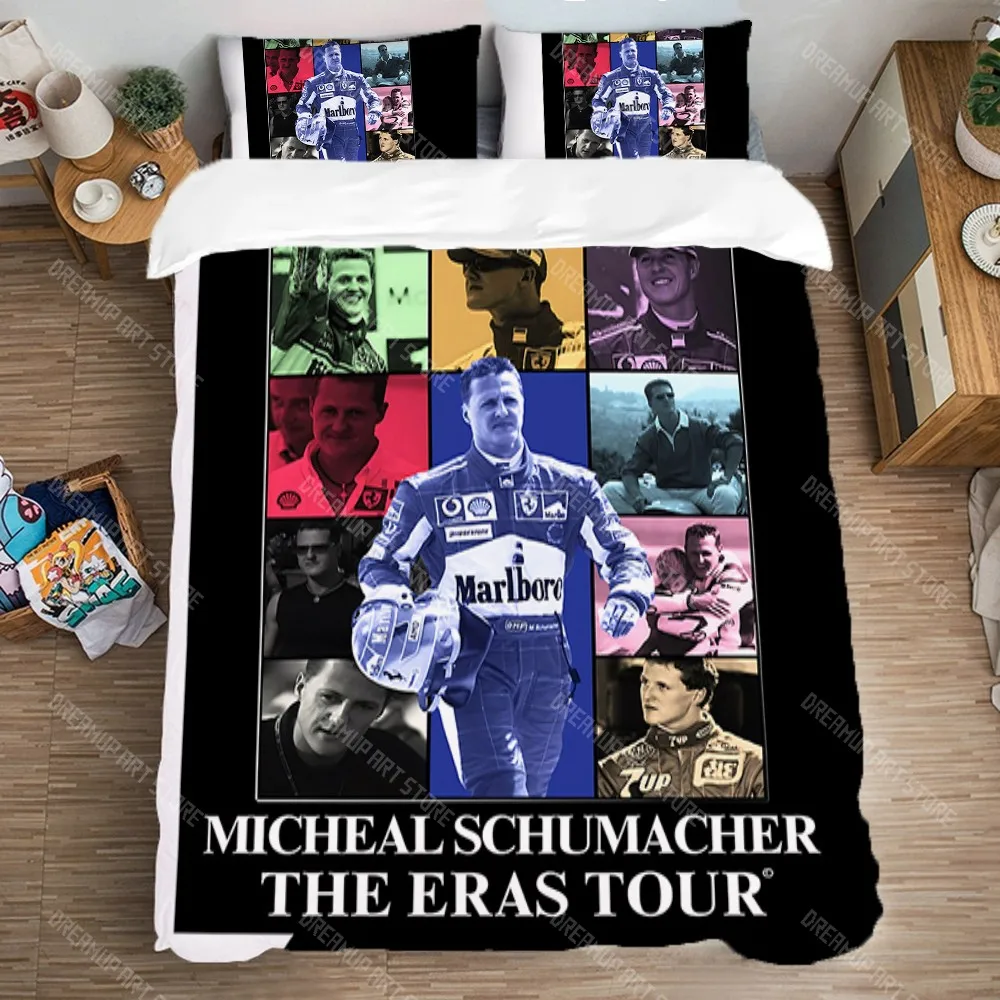 

Bedding Set Double Size Art Duvet Cover Set Queen Bed Comforter Sets Fashion M-Michael SchumacherES Pillowcase Linen Quilt Home