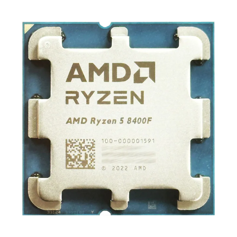 Novo AMD Ryzen 5 8400F R5 8400F 6 núcleos 4,2 GHz soquete AM5 65W mas sem ventilador