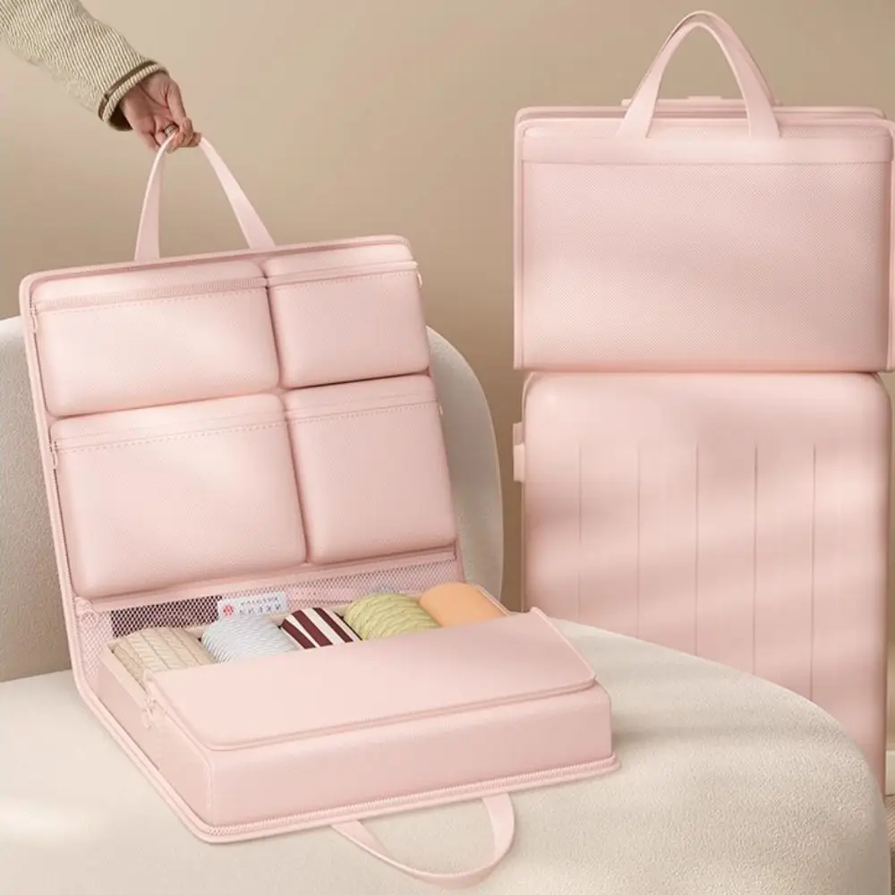

7 in1 Travel Luggage Bag Multi Pockets Large Capacity Foldable Trip Handbag Dustproof Zipper Luggage Storage Bag Makeup Storage